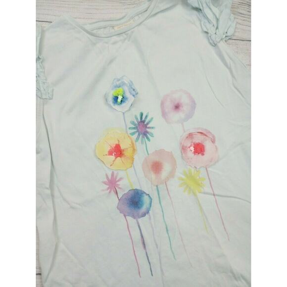 9/10 Zara Watercolor Flower Tee - Picture 2 of 6